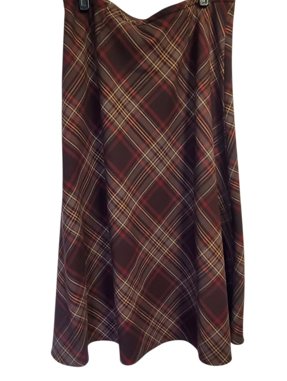 Croft & Barrow Women's Plaid Maxi Skirt Size 14